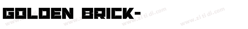 Golden Brick字体转换